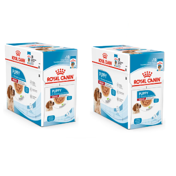 20x140g Royal Canin Puppy Medium in Salsa - Cibo Umido per Cani 20x140g Royal Canin Puppy Medium in Salsa - Cibo Umido per Cani